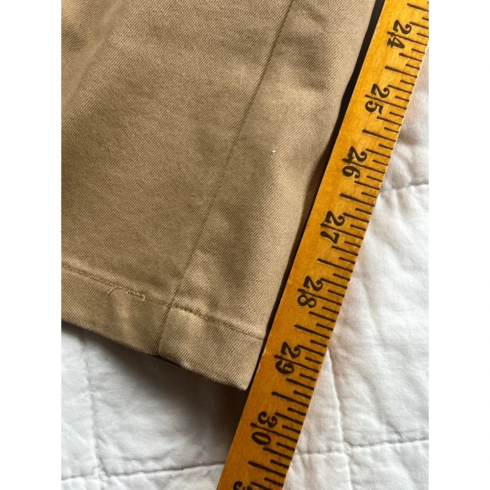 AND NOW THIS Womens Tan Pleated High Waisted Pants Size 6‎ Cotton Blend